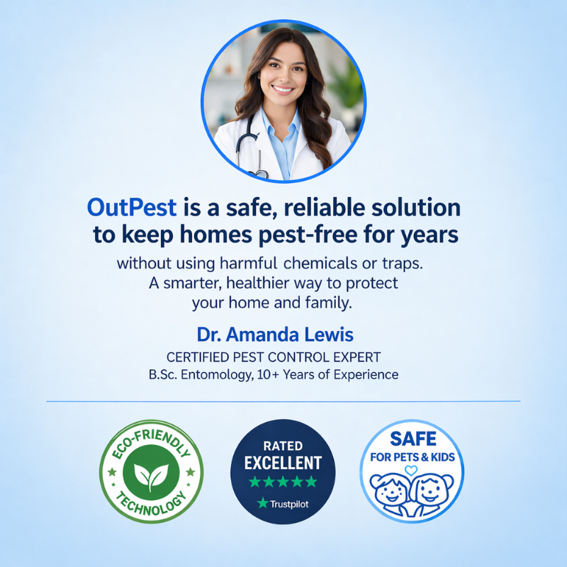 OutPest™ 2026 — Ultrasonic Repellent | No Chemicals, No Traps